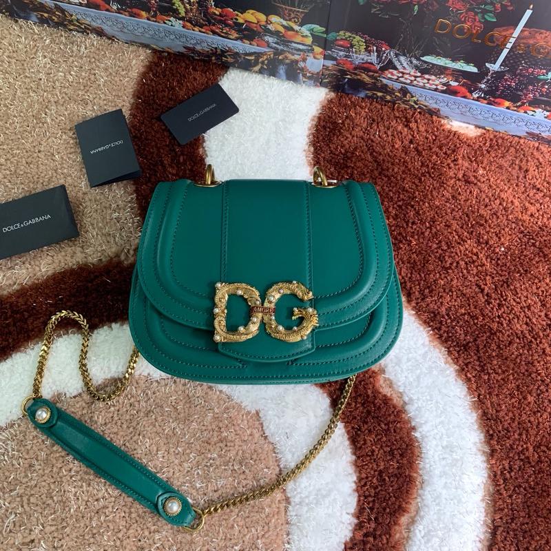 D&G Shoulder Chain Bag BB6677 Plain Green